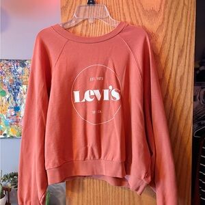 Levi's Coral Orange Crewneck